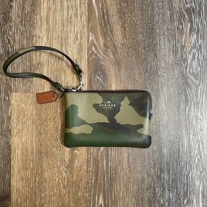 Coach Camo Wristlet